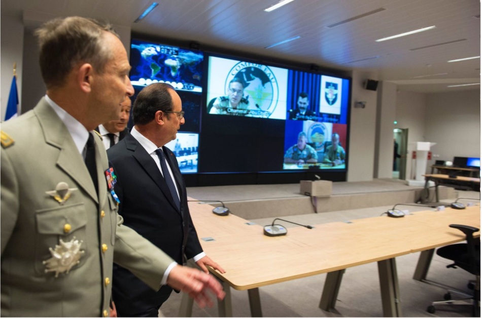 President Hollande in Balard